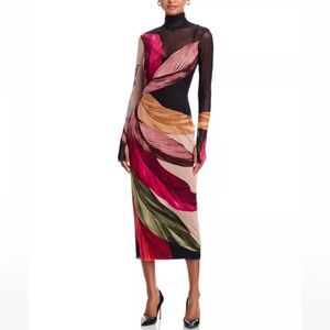 AFRM Turtleneck long sleeve petal dress - Medium